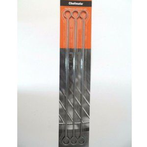 Chefmate Stainless Steel Barbecue Skewer 6 pc. Set